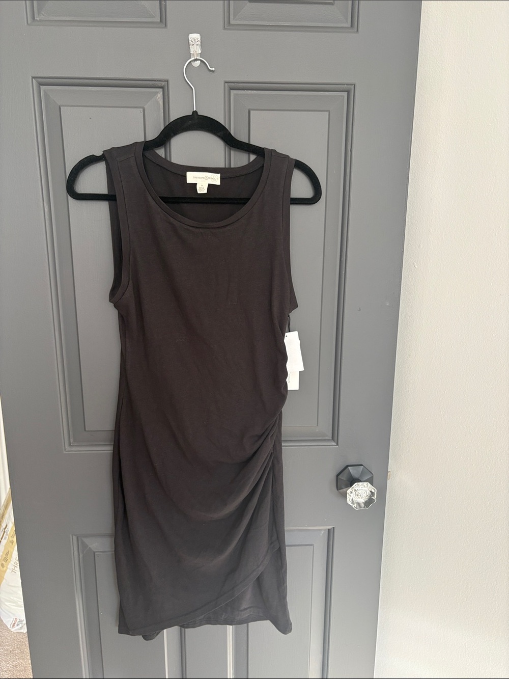 Treasure & Bond Black Sleeveless Mini Dress